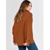 imageANRABESS Women Quarter Zip Oversized Casual Loose Rib Knit Cozy Pullover Sweaters Top 2025 Fall Fashion Outfits ClothesBrick