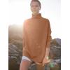 imageANRABESS Women Quarter Zip Oversized Casual Loose Rib Knit Cozy Pullover Sweaters Top 2025 Fall Fashion Outfits ClothesBrown
