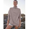 imageANRABESS Women Quarter Zip Oversized Casual Loose Rib Knit Cozy Pullover Sweaters Top 2025 Fall Fashion Outfits ClothesCamel