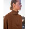 imageANRABESS Women Quarter Zip Oversized Casual Loose Rib Knit Cozy Pullover Sweaters Top 2025 Fall Fashion Outfits ClothesCaramel