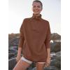imageANRABESS Women Quarter Zip Oversized Casual Loose Rib Knit Cozy Pullover Sweaters Top 2025 Fall Fashion Outfits ClothesCoffee
