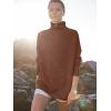 imageANRABESS Women Quarter Zip Oversized Casual Loose Rib Knit Cozy Pullover Sweaters Top 2025 Fall Fashion Outfits ClothesCoffee