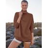 imageANRABESS Women Quarter Zip Oversized Casual Loose Rib Knit Cozy Pullover Sweaters Top 2025 Fall Fashion Outfits ClothesCoffee