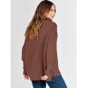 imageANRABESS Women Quarter Zip Oversized Casual Loose Rib Knit Cozy Pullover Sweaters Top 2025 Fall Fashion Outfits ClothesCoffee