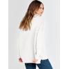 imageANRABESS Women Quarter Zip Oversized Casual Loose Rib Knit Cozy Pullover Sweaters Top 2025 Fall Fashion Outfits ClothesCream
