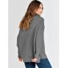 imageANRABESS Women Quarter Zip Oversized Casual Loose Rib Knit Cozy Pullover Sweaters Top 2025 Fall Fashion Outfits ClothesDark Gray