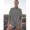 imageANRABESS Women Quarter Zip Oversized Casual Loose Rib Knit Cozy Pullover Sweaters Top 2025 Fall Fashion Outfits ClothesDark Gray