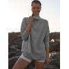 imageANRABESS Women Quarter Zip Oversized Casual Loose Rib Knit Cozy Pullover Sweaters Top 2025 Fall Fashion Outfits ClothesDark Gray