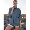 imageANRABESS Women Quarter Zip Oversized Casual Loose Rib Knit Cozy Pullover Sweaters Top 2025 Fall Fashion Outfits ClothesDusty Blue