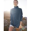 imageANRABESS Women Quarter Zip Oversized Casual Loose Rib Knit Cozy Pullover Sweaters Top 2025 Fall Fashion Outfits ClothesDusty Blue