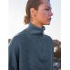 imageANRABESS Women Quarter Zip Oversized Casual Loose Rib Knit Cozy Pullover Sweaters Top 2025 Fall Fashion Outfits ClothesDusty Blue