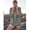 imageANRABESS Women Quarter Zip Oversized Casual Loose Rib Knit Cozy Pullover Sweaters Top 2025 Fall Fashion Outfits ClothesGrass