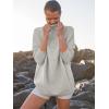 imageANRABESS Women Quarter Zip Oversized Casual Loose Rib Knit Cozy Pullover Sweaters Top 2025 Fall Fashion Outfits ClothesGray
