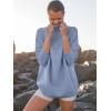 imageANRABESS Women Quarter Zip Oversized Casual Loose Rib Knit Cozy Pullover Sweaters Top 2025 Fall Fashion Outfits ClothesGray Blue