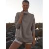 imageANRABESS Women Quarter Zip Oversized Casual Loose Rib Knit Cozy Pullover Sweaters Top 2025 Fall Fashion Outfits ClothesGray Coffee