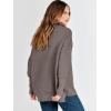 imageANRABESS Women Quarter Zip Oversized Casual Loose Rib Knit Cozy Pullover Sweaters Top 2025 Fall Fashion Outfits ClothesGray Coffee