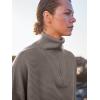 imageANRABESS Women Quarter Zip Oversized Casual Loose Rib Knit Cozy Pullover Sweaters Top 2025 Fall Fashion Outfits ClothesGray Coffee