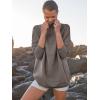 imageANRABESS Women Quarter Zip Oversized Casual Loose Rib Knit Cozy Pullover Sweaters Top 2025 Fall Fashion Outfits ClothesGray Coffee