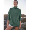 imageANRABESS Women Quarter Zip Oversized Casual Loose Rib Knit Cozy Pullover Sweaters Top 2025 Fall Fashion Outfits ClothesGreen