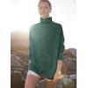 imageANRABESS Women Quarter Zip Oversized Casual Loose Rib Knit Cozy Pullover Sweaters Top 2025 Fall Fashion Outfits ClothesGreen