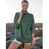 imageANRABESS Women Quarter Zip Oversized Casual Loose Rib Knit Cozy Pullover Sweaters Top 2025 Fall Fashion Outfits ClothesGreen