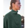 imageANRABESS Women Quarter Zip Oversized Casual Loose Rib Knit Cozy Pullover Sweaters Top 2025 Fall Fashion Outfits ClothesGreen