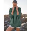 imageANRABESS Women Quarter Zip Oversized Casual Loose Rib Knit Cozy Pullover Sweaters Top 2025 Fall Fashion Outfits ClothesGreen