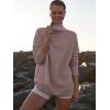 imageANRABESS Women Quarter Zip Oversized Casual Loose Rib Knit Cozy Pullover Sweaters Top 2025 Fall Fashion Outfits ClothesNutmeg