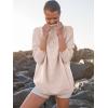 imageANRABESS Women Quarter Zip Oversized Casual Loose Rib Knit Cozy Pullover Sweaters Top 2025 Fall Fashion Outfits ClothesPink