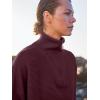 imageANRABESS Women Quarter Zip Oversized Casual Loose Rib Knit Cozy Pullover Sweaters Top 2025 Fall Fashion Outfits ClothesWine Red