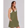 imageANRABESS Women Summer Mini Romper Dress Workout Tennis Active Sports Athletic Outfits Built in Shorts Trendy VacationArmy Green