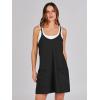 imageANRABESS Women Summer Mini Romper Dress Workout Tennis Active Sports Athletic Outfits Built in Shorts Trendy VacationBlack