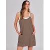 imageANRABESS Women Summer Mini Romper Dress Workout Tennis Active Sports Athletic Outfits Built in Shorts Trendy VacationCoffee