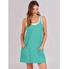 imageANRABESS Women Summer Mini Romper Dress Workout Tennis Active Sports Athletic Outfits Built in Shorts Trendy VacationCyan