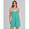 imageANRABESS Women Summer Mini Romper Dress Workout Tennis Active Sports Athletic Outfits Built in Shorts Trendy VacationCyan