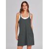 imageANRABESS Women Summer Mini Romper Dress Workout Tennis Active Sports Athletic Outfits Built in Shorts Trendy VacationDeep Gray