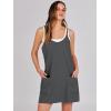 imageANRABESS Women Summer Mini Romper Dress Workout Tennis Active Sports Athletic Outfits Built in Shorts Trendy VacationGray