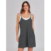 imageANRABESS Women Summer Mini Romper Dress Workout Tennis Active Sports Athletic Outfits Built in Shorts Trendy VacationGray