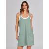 imageANRABESS Women Summer Mini Romper Dress Workout Tennis Active Sports Athletic Outfits Built in Shorts Trendy VacationGray Blue