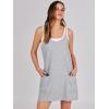 imageANRABESS Women Summer Mini Romper Dress Workout Tennis Active Sports Athletic Outfits Built in Shorts Trendy VacationHeather Gray