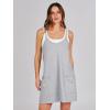 imageANRABESS Women Summer Mini Romper Dress Workout Tennis Active Sports Athletic Outfits Built in Shorts Trendy VacationHeather Gray