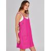 imageANRABESS Women Summer Mini Romper Dress Workout Tennis Active Sports Athletic Outfits Built in Shorts Trendy VacationHot Pink