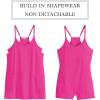 imageANRABESS Women Summer Mini Romper Dress Workout Tennis Active Sports Athletic Outfits Built in Shorts Trendy VacationHot Pink