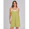 imageANRABESS Women Summer Mini Romper Dress Workout Tennis Active Sports Athletic Outfits Built in Shorts Trendy VacationLight Green
