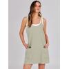 imageANRABESS Women Summer Mini Romper Dress Workout Tennis Active Sports Athletic Outfits Built in Shorts Trendy VacationLight Grey