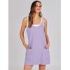 imageANRABESS Women Summer Mini Romper Dress Workout Tennis Active Sports Athletic Outfits Built in Shorts Trendy VacationLight Purple