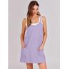 imageANRABESS Women Summer Mini Romper Dress Workout Tennis Active Sports Athletic Outfits Built in Shorts Trendy VacationLight Purple