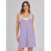 imageANRABESS Women Summer Mini Romper Dress Workout Tennis Active Sports Athletic Outfits Built in Shorts Trendy VacationLight Purple