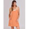 imageANRABESS Women Summer Mini Romper Dress Workout Tennis Active Sports Athletic Outfits Built in Shorts Trendy VacationOrange