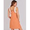 imageANRABESS Women Summer Mini Romper Dress Workout Tennis Active Sports Athletic Outfits Built in Shorts Trendy VacationOrange